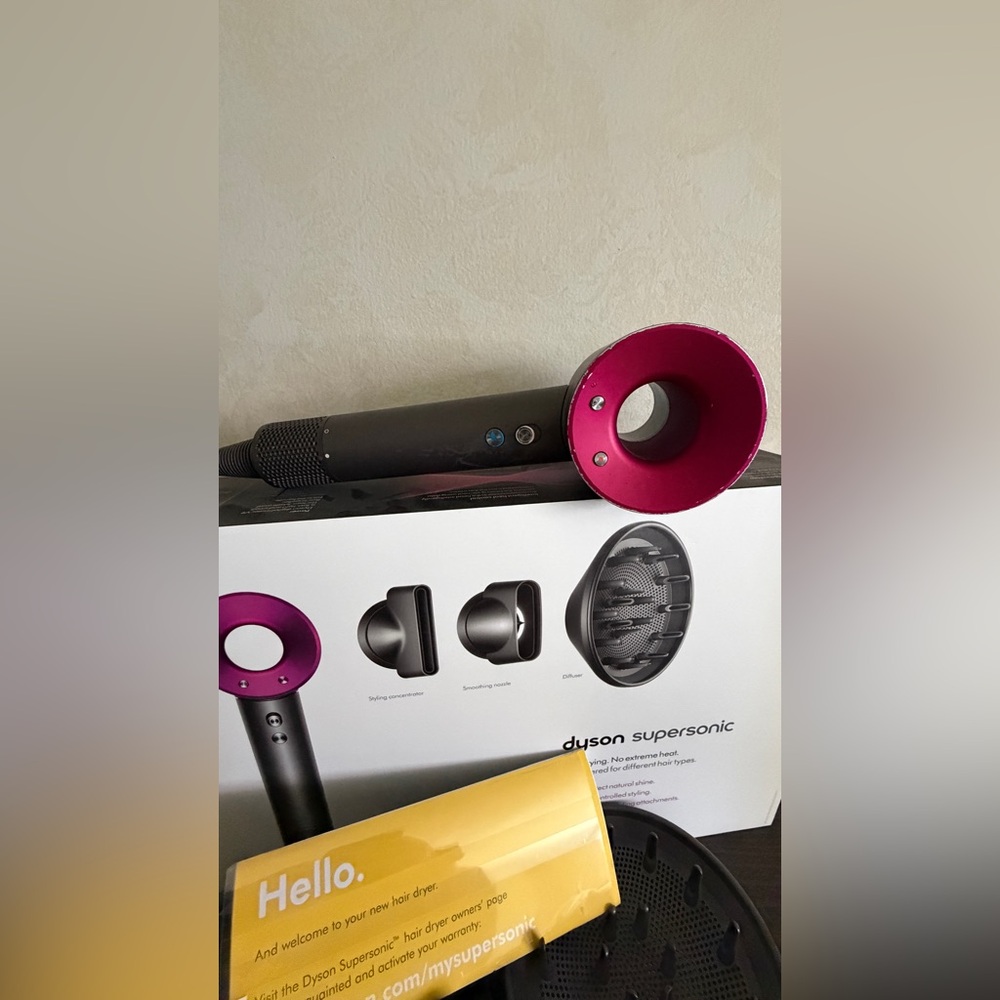 Dyson Pink and Gray Hair Dryer Set - Picture 3 of 5